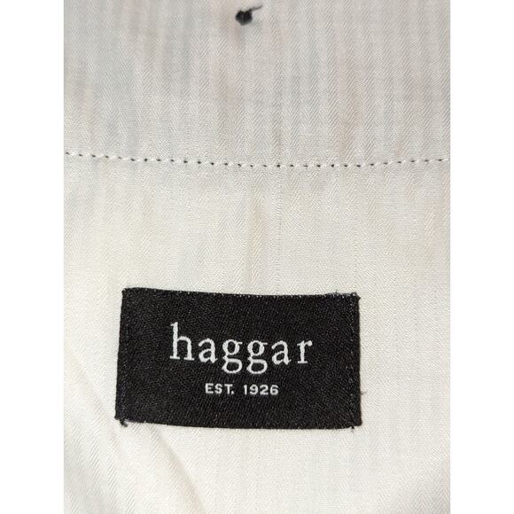 Haggar Shorts Mens Size 42 Black Chino Bermuda Pleated Golf Performance - Picture 13 of 14
